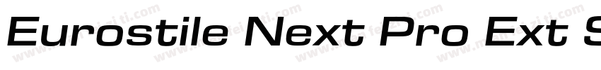Eurostile Next Pro Ext SmBd字体转换